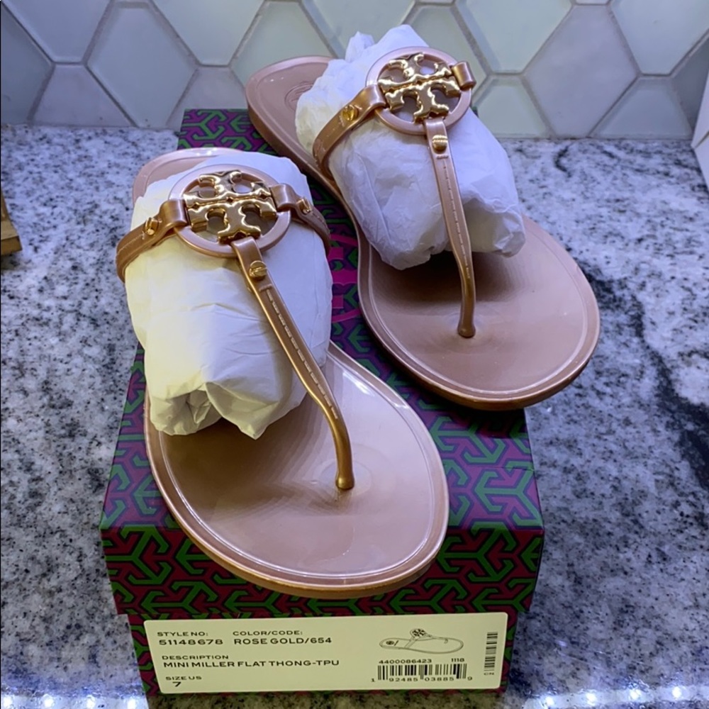 Tory Burch Mini Miller Flat Thong Jelly